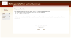 Desktop Screenshot of mathinlux.com